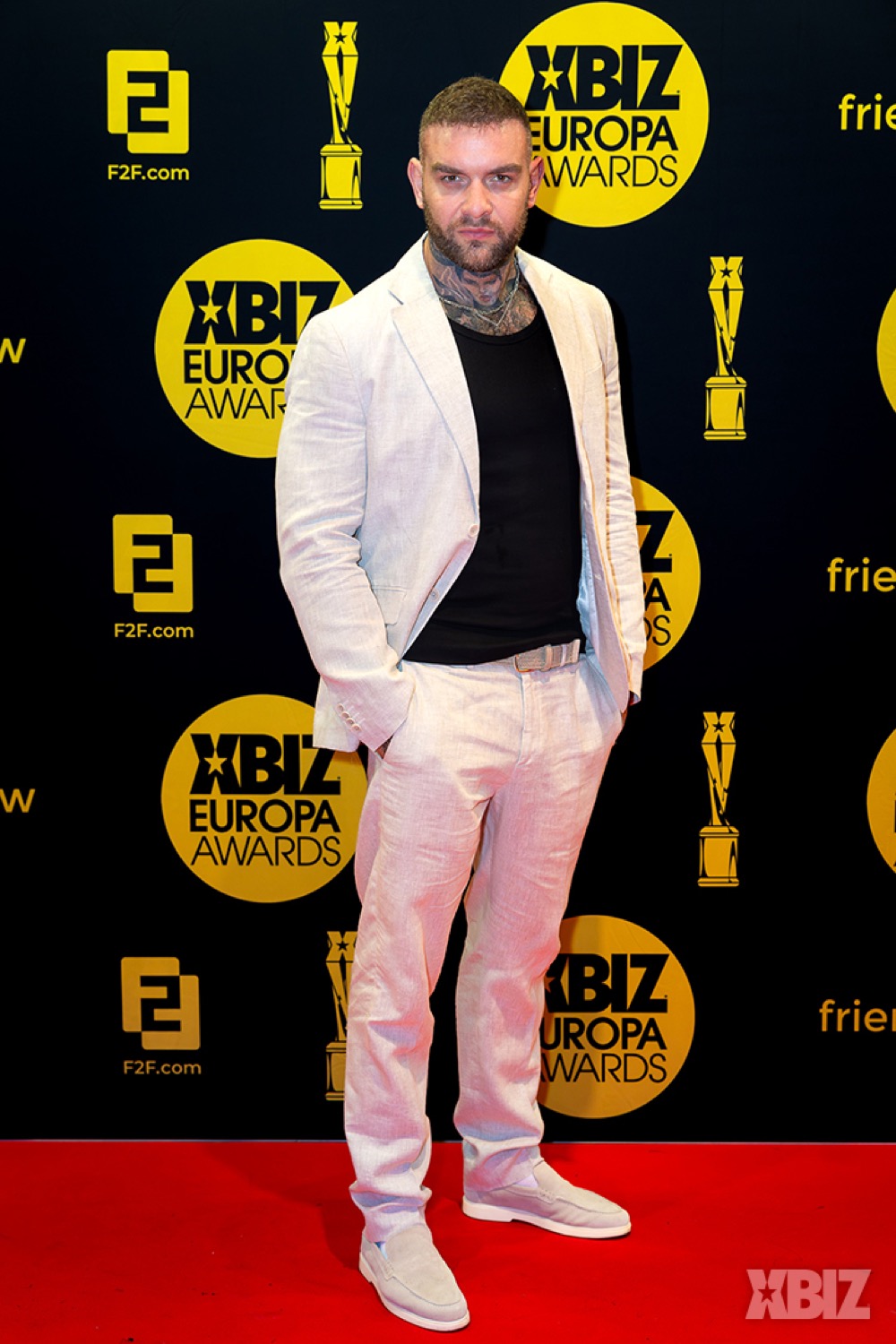 Andy Lee on the red carpet at the XBIZ Europa Awards